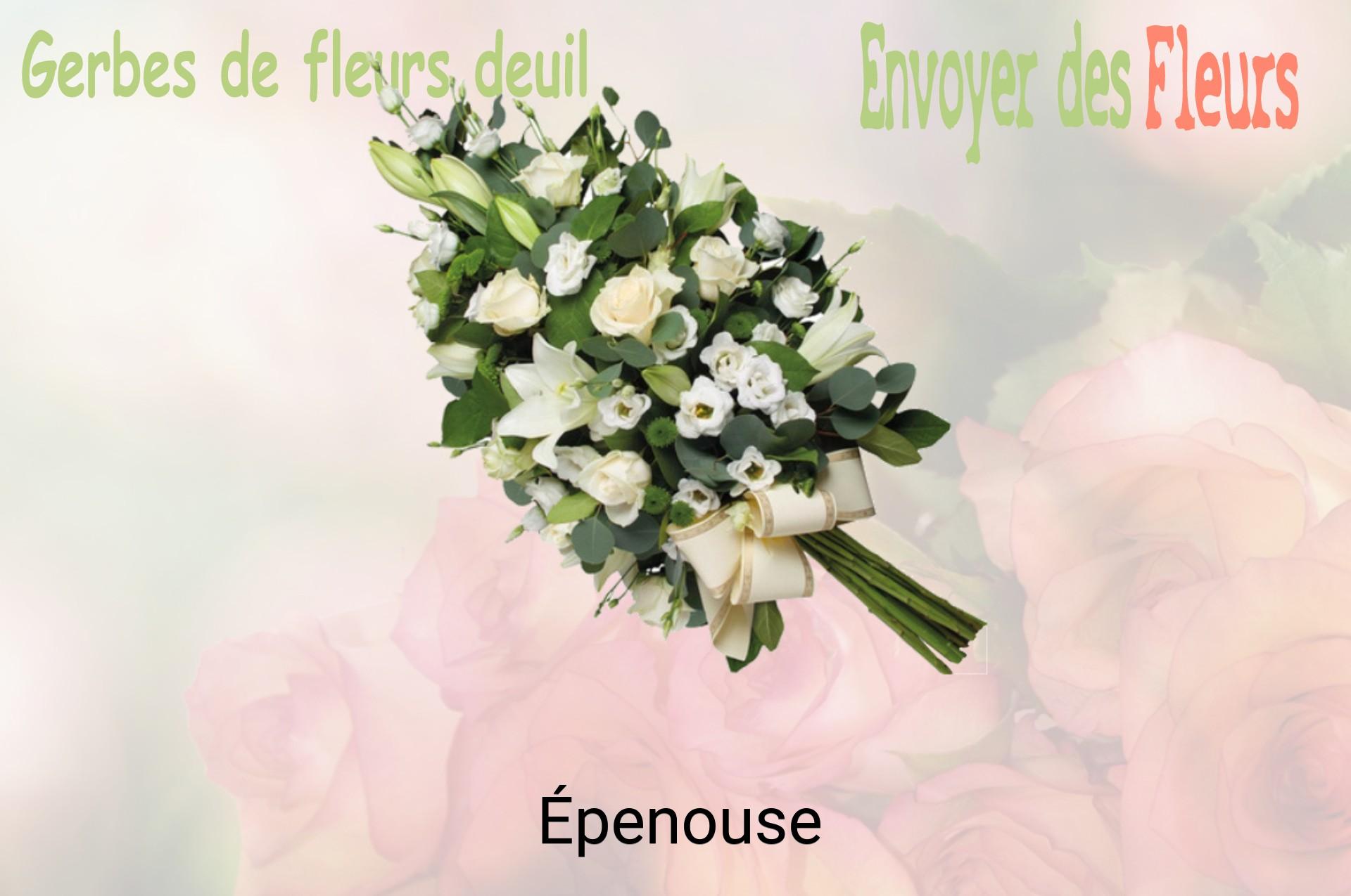 Gerbe de fleurs de deuil livrée à Épenouse